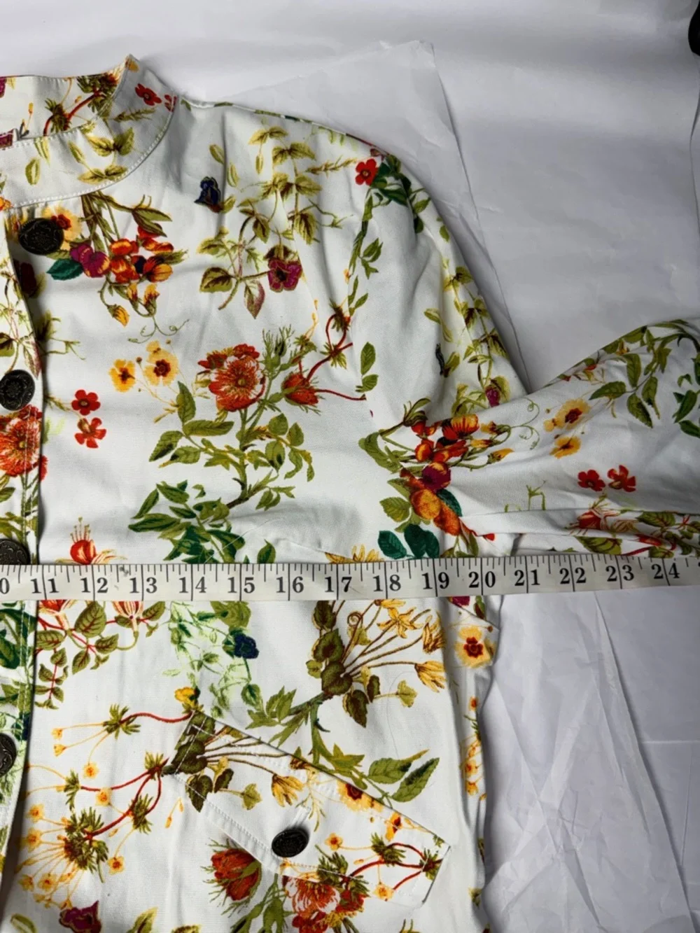 Alice Through the Looking Glass Floral Jacket Colleen Atwood Peplum Size L